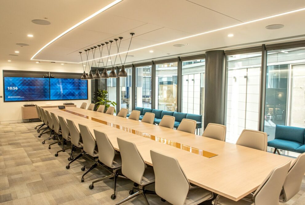 Aegis Large Boardroom fitted by Design Integration